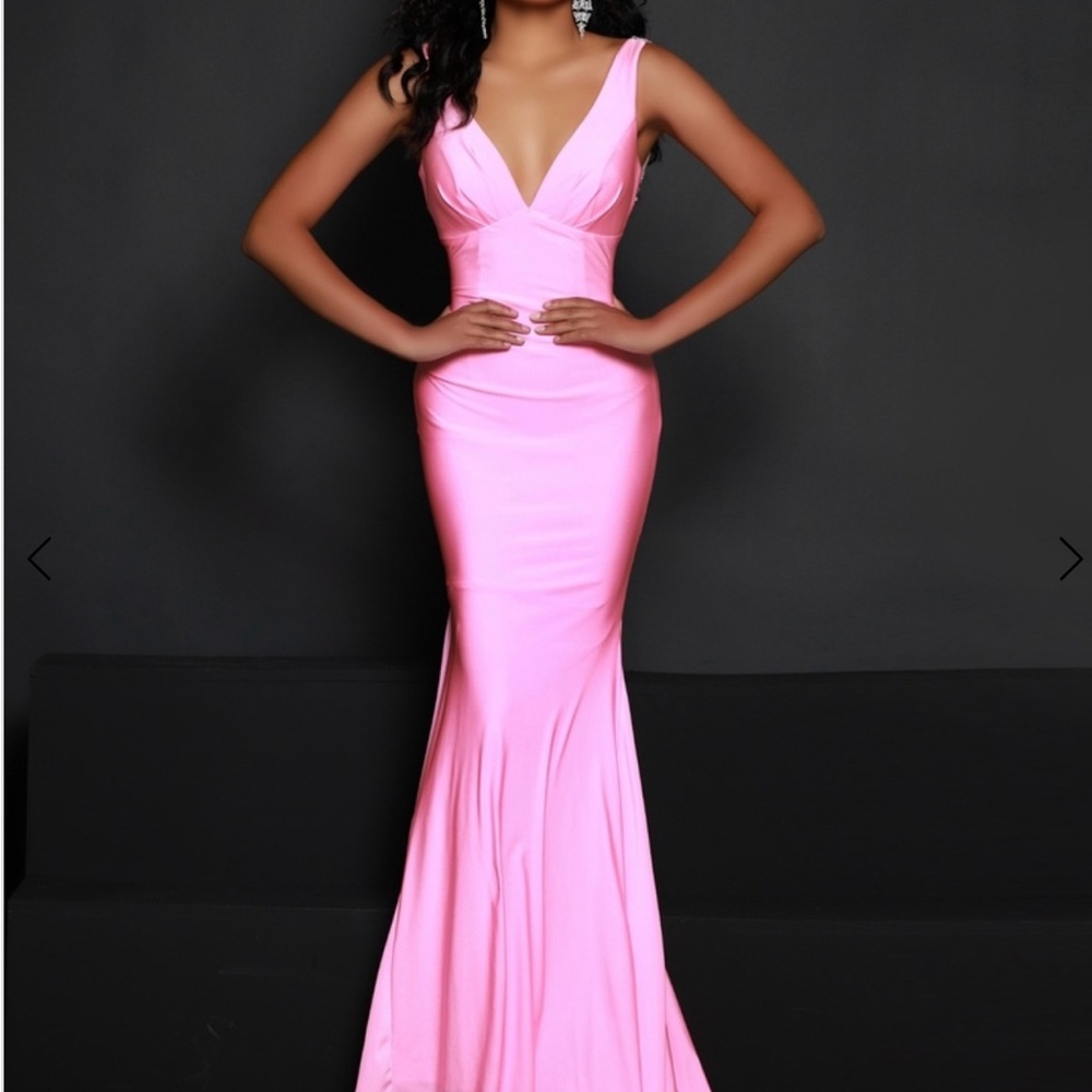 Johnathan Kayne Pink Cut Out prom dress.  Worn once.  Size 6